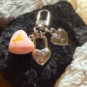 Pink Heart Mini Bag Charm